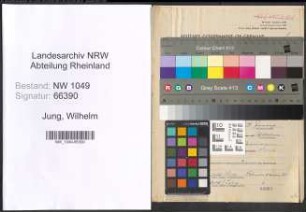 Entnazifizierung Wilhelm Jung , geb. 24.02.1890 (Lehrer)