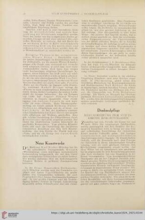 Neue Kunstwerke