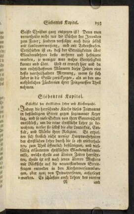 193-200, Siebentes Kapitel.