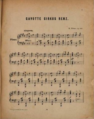 Gavotte Circus Renz : op. 105
