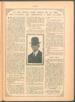 Lo que Henry Ford piensa de la vida, del pasado, del presente y del futuro
