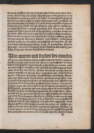 Von worten und sunden des mundts