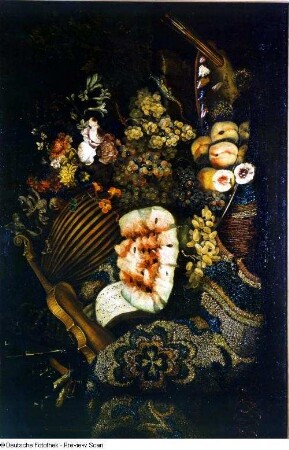 Stillleben : Pfeiler, Maximilian: Stillleben. 1691. Öl auf Leinwand; 95 x 142 cm. Moskau: Puschkin-Museum. Dresden: Ausstellung "Das Stilleben und sein Gegenstand"
