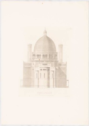 Werke der höheren Baukunst, Darmstadt 1846/47. Erlöserkirche, Athen: Choransicht