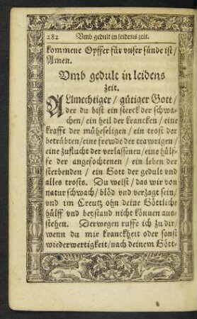 Umb gedult in leidens zeit.