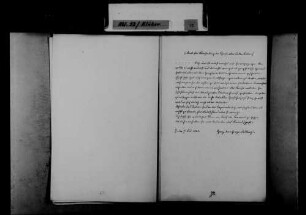 Schreiben von Emmerich Joseph von Dalberg, Paris, an Johann Ludwig Klüber: Einfluss von [dem späteren Großherzog] Ludwig I. von Baden auf den badischen Hof