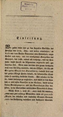 Friedrich der Große und seine Gegner : nebst einer Vertheidigung des Königl. Preuß. Militärs, gegen die Beschuldigungen des G. L. Graf von Schmettau und Ministers von Dohm ; ein Versuch, als nothwendiger Anhang zu des letztern "Denkwürdigkeiten" etc., 2,1