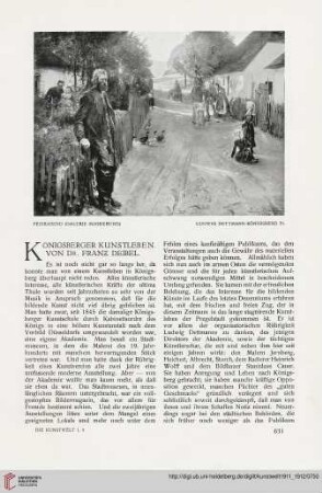 1: Königsberger Kunstleben