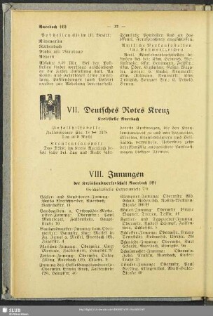 VII. Deutsches Rotes Kreuz