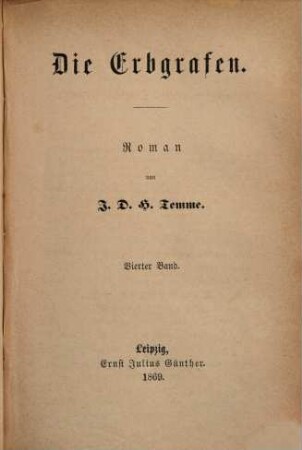 Die Erbgrafen : Roman, 4