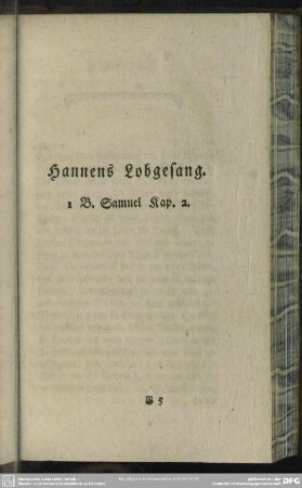 Hannens Lobgesang