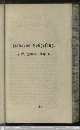 Hannens Lobgesang
