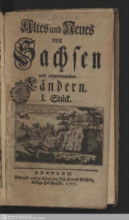 Altes und Neues aus Sachsen und angrentzenden Ländern