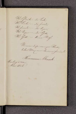 Hermann Maack. – Hamburg, 14.03.1858