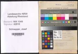 Entnazifizierung Josef Schnepper , geb. 17.12.1909 (Lehrer)
