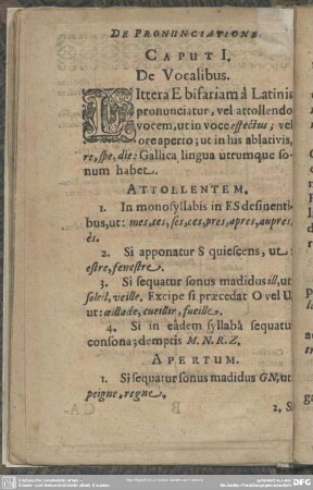 [De Pronunciatione]