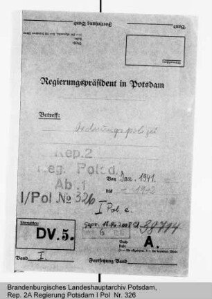 Dienstvorschriften der Polizei