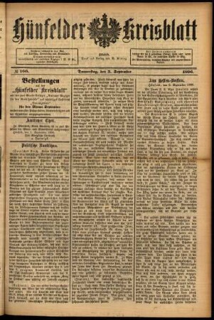 Ausgabe vom Donnerstag, den 03. September 1896.