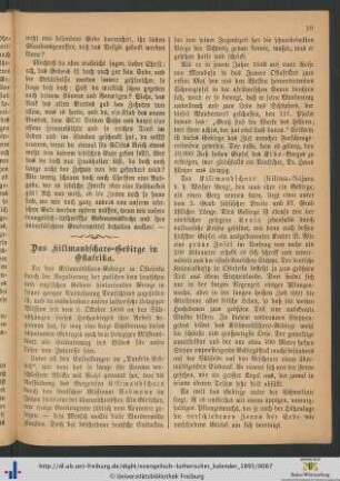 Das Kilimandscharo-Gebirge in Ostafrika.