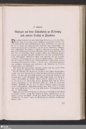 17. Kapitel. Ruhezeit auf dem Schießplatz zu Sébourg und zweiter Einsatz in Flandern