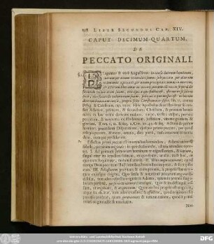 Caput Decimum-Quartum, De Peccato Originali.