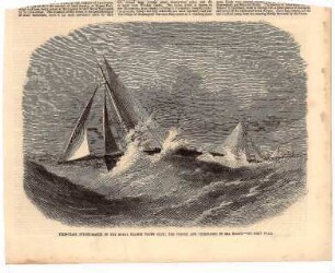 First-Class Cutter-Match of the Royal Thames Yacht Club: The "Vindex" and "Christabel' in Sea Reach