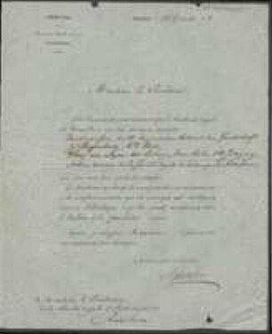 Brief von Adolphe Quételet an August Emanuel Fürnrohr