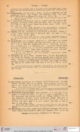 Liturgie. Liturgy (Nr. 718 - 749)