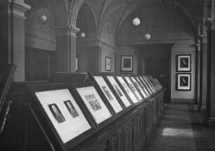 Dresden, Gemäldegalerie (Sempergalerie), Ausstellungsraum im Kupferstich-Kabinett