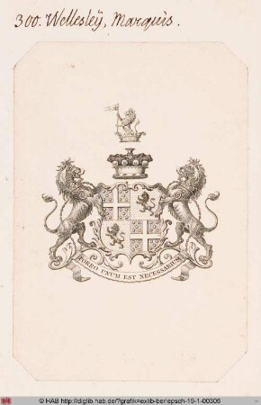 Wappen des Marquis von Wellesley