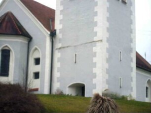 Turm von Nordosten - Basis bis Mitte