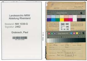 Entnazifizierung Paul Grabosch , geb. 06.04.1913 (Friseur)