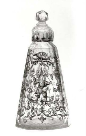 Flakon mit Bandelwerk und Chinoiserien