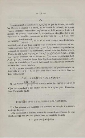 FORMULES POUR LE JAUGEAGE DES TONNEAUX.