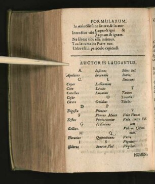 [Formularum. Auctores Laudantur.]