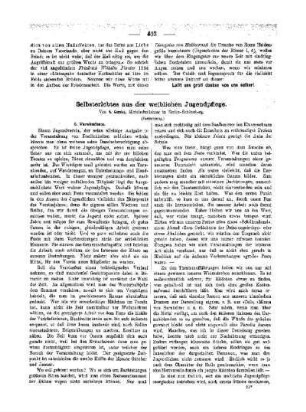 Selbsterlebtes aus der weiblichen Jugendpflege : (Fortsetzung)