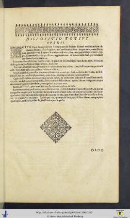 Dispositio totius operis.