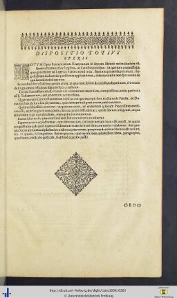 Dispositio totius operis.