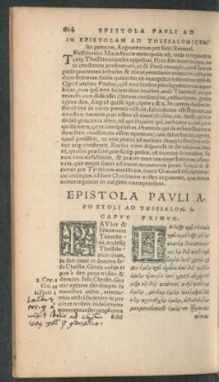 In Epistolam Ad Thessalonicenses priorem, Argumentum ...