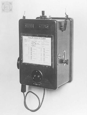 Zeitsignalempfänger von Telefunken : Technikgeschichte | Physik | Elektrizität | Drahtlose Telegraphie und Telephonie