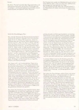 Portrait [1]: Institut für Zukunftsfragen, Wien