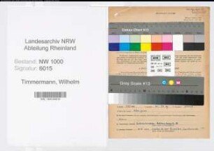 Entnazifizierung Wilhelm Timmermann, geb. 25.03.1905 (Verw.Referent)