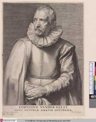 Cornelius vander Geest [Porträt des Mäzen Cornelis van der Geest; Cornelis van der Geest; Portret van Cornelis van der Geest]