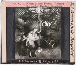 Meister Francke: Anbetung des Kindes. Hamburg, Kunsthalle (Reihe AK XI, 1 (Nr. 43311)