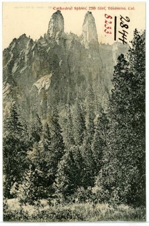 Yosemite. Cathedral Spires, Yosemite, Cal.