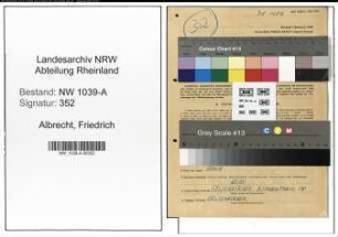 Entnazifizierung Friedrich Albrecht , geb. 15.09.1900 (Stadtobersekretaer)