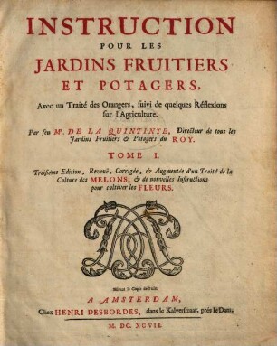 Instruction pour les jardins