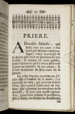Priere.