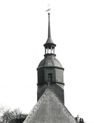 Ebersbach-Mittelebersbach. Dorfkirche Mittelebersbach. Turm