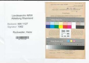 Entnazifizierung Hans Rockweiler , geb. 27.03.1907 (Vermessungsinspektor)